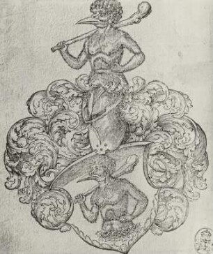 Wappen mit Helmzier