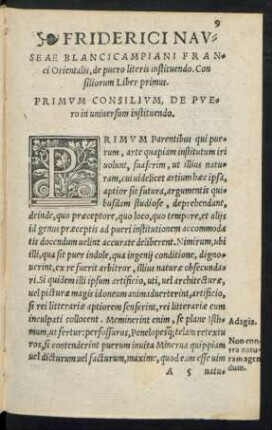 Primum Consilium ...