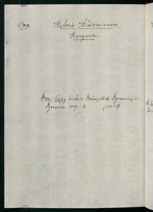 688, E. Hungariae