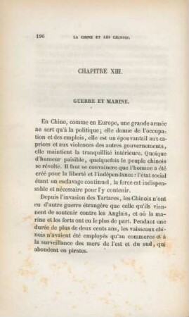 Chapitre XIII. Guerre et marine