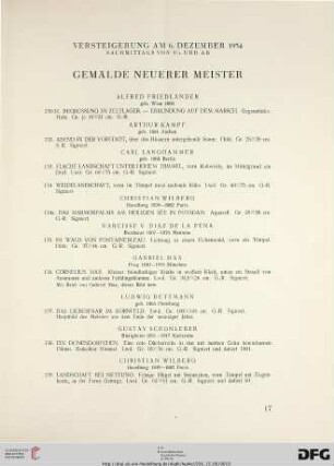 Gemälde Neuerer Meister (Nr. 130-206)