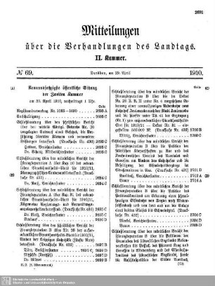69. Sitzung