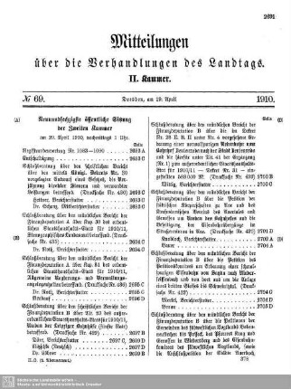 69. Sitzung