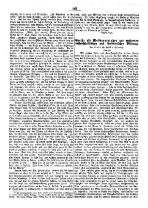 Goethe als Meistererzieher zur modernen wissenschaftlichen und künstlerischen Bildung (Schluß)