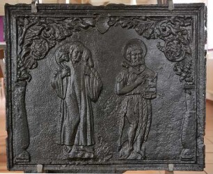 Takenplatte, Christus und Johannes der Täufer