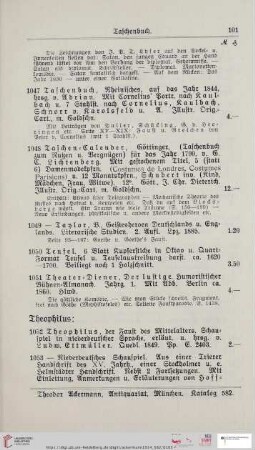 Taschenbuch (Nr. 1047 - 1053)