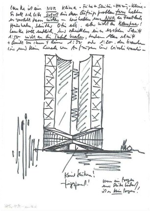 Schneider - Esleben, Paul; Düsseldorf, ARAG - Platz 1; 'ARAG 2000', Hauptverwaltung der Allgemeinen Versicherungs-AG - Hochhaus (Ansicht)