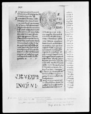 Rhabanus Maurus, Erklärung zum Matthäusevangelium — Initiale E (xplicitis ergo), Folio 183verso