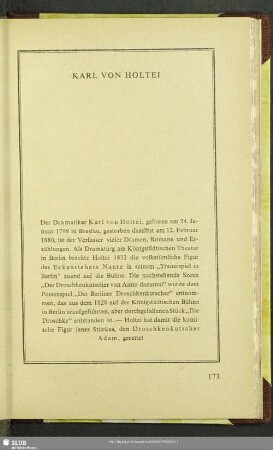 Karl Von Holtei