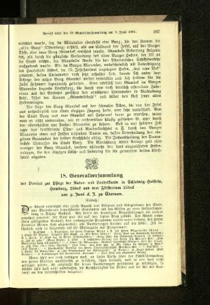 18. Generalversammlung