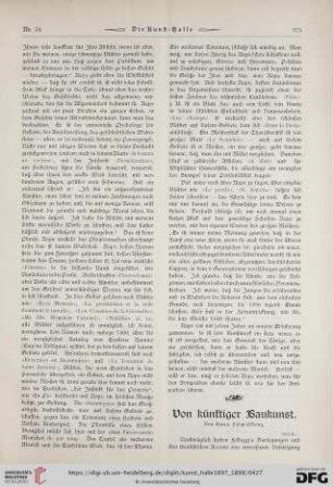 3: Von künftiger Baukunst