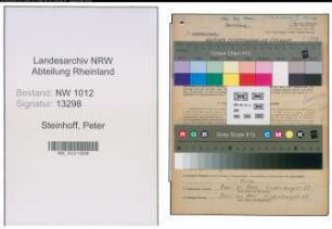 Entnazifizierung Peter Steinhoff , geb. 09.10.1919 (Kfz.Fahrer)