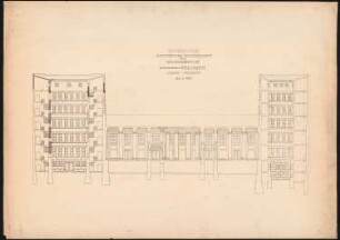 Kaiserlich Deutsche Botschaft, Washington: Längsschnitt 1:100