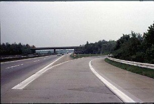 Ausfahrt West von Hauptfahrbahn West (Frankfurt Richtung Heidelberg)