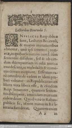 Lectori Benevolis S.