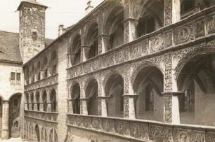 Plassenburg, Schöner Hof : Der Schöne Hof der Plassenburg bei Kulmbach, O-Seite