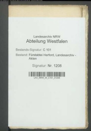 Allgemeines Muster einer Wahlkapitulation Wahlkapitulation der Äbtissin Elisabeth Albertina
