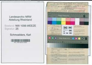Entnazifizierung Karl Schmoelders , geb. 06.03.1886 (Schulrektor)