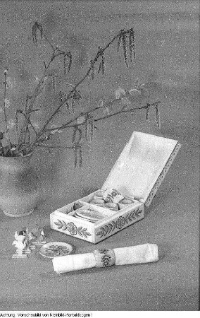 Seiffen, Spielzeugherstellung in Heimarbeit, 1945