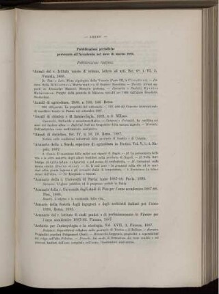Pubblicazioni periodiche pervenute all' Accademia nel mese di marzo 1888.