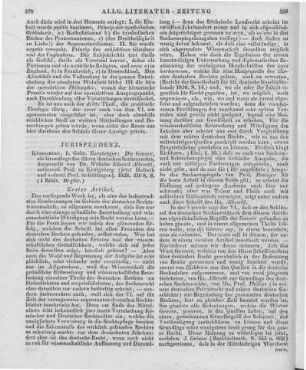 Albrecht, W. E.: Die Gewere, als Grundlage des ältern deutschen Sachenrechts. Königsberg: Bornträger 1828