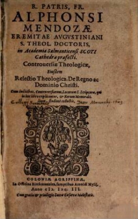 Controversiae theologicae