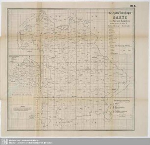 Bl. 1. Geschäfts-Uebersichts-Karte des Steuer-Katasters