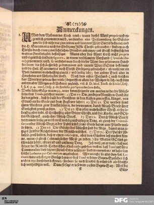 Anmerckungen.