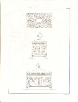Gärtner, Friedrich von; "Auswahl von Vasen und Gefaessen" - Ansichten