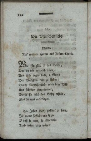 22. Die Menschenliebe. - 29. Trost bey dem Glück der Gottlosen und dem Unglück der Frommen.