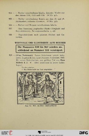 Wertvolle und illustrierte alte Bücher (Nr. 959-967)