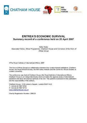 Eritrea's economic survival