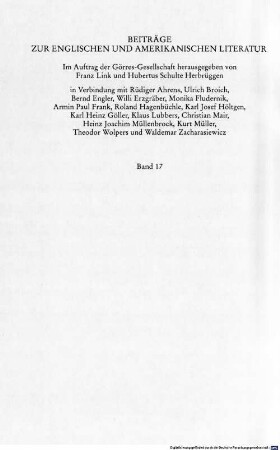 Studien zur englischsprachigen Literatur und deren Stellung in der Weltliteratur. 2, Von Henry Adams bis Denise Levertov