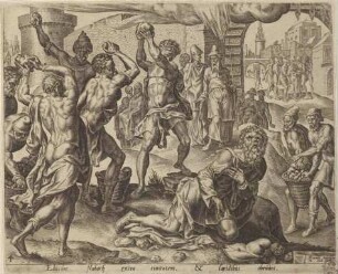Die Steinigung des Nabot, Blatt 4 aus der Folge "Die Geschichte von Ahab, Isebel und Nabot"