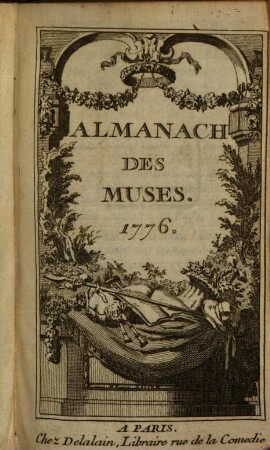 Almanach des muses : ou choix des poésies fugitives. 1776