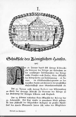 Schicksale des Königlichen Hauses.