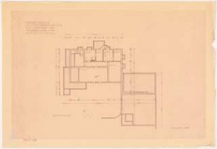 Gymnastikschule am See Monatskonkurrenz Dezember 1932: Grundriss Keller 1:100