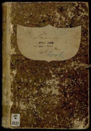 Eheregister III 1834-1846, 1848-1875