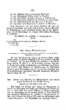 Kurze Mittheilungen : [I. Allgemeine Verhältnisse der Behörden und Beamten]
