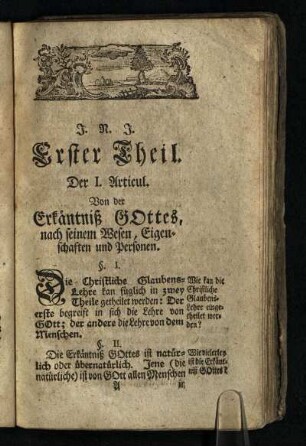 Erster Theil: [ Artic. I - VII ]