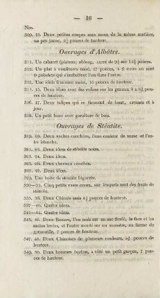 Ouvrages d'Albâtre.