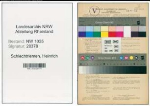 Entnazifizierung Heinrich Schlechtriemen , geb. 24.07.1894 (Steiger)