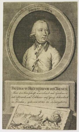 Bildnis des Fridrich Freyherr von der Trenck