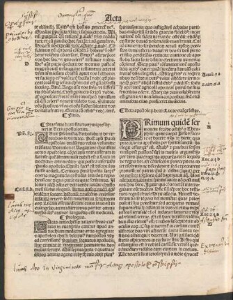 Acta apostolorum beati Lucae evangelistae.