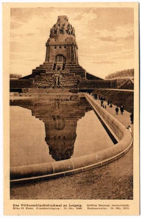 Das Völkerschlachtdenkmal zu Leipzig