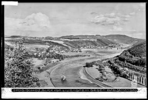 Sächsische Schweiz, Blick vom Lilienstein gegen Bad Schandau