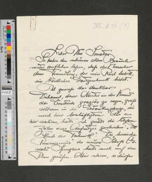 Brief an [Gustav Oelsner]