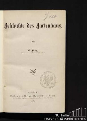 Geschichte des Gartenbaus
