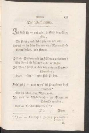 Die Betäubung.