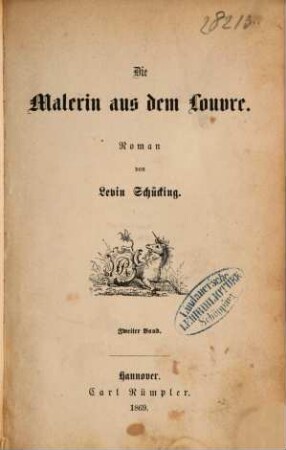 Die Malerin aus dem Louvre : Roman, 2